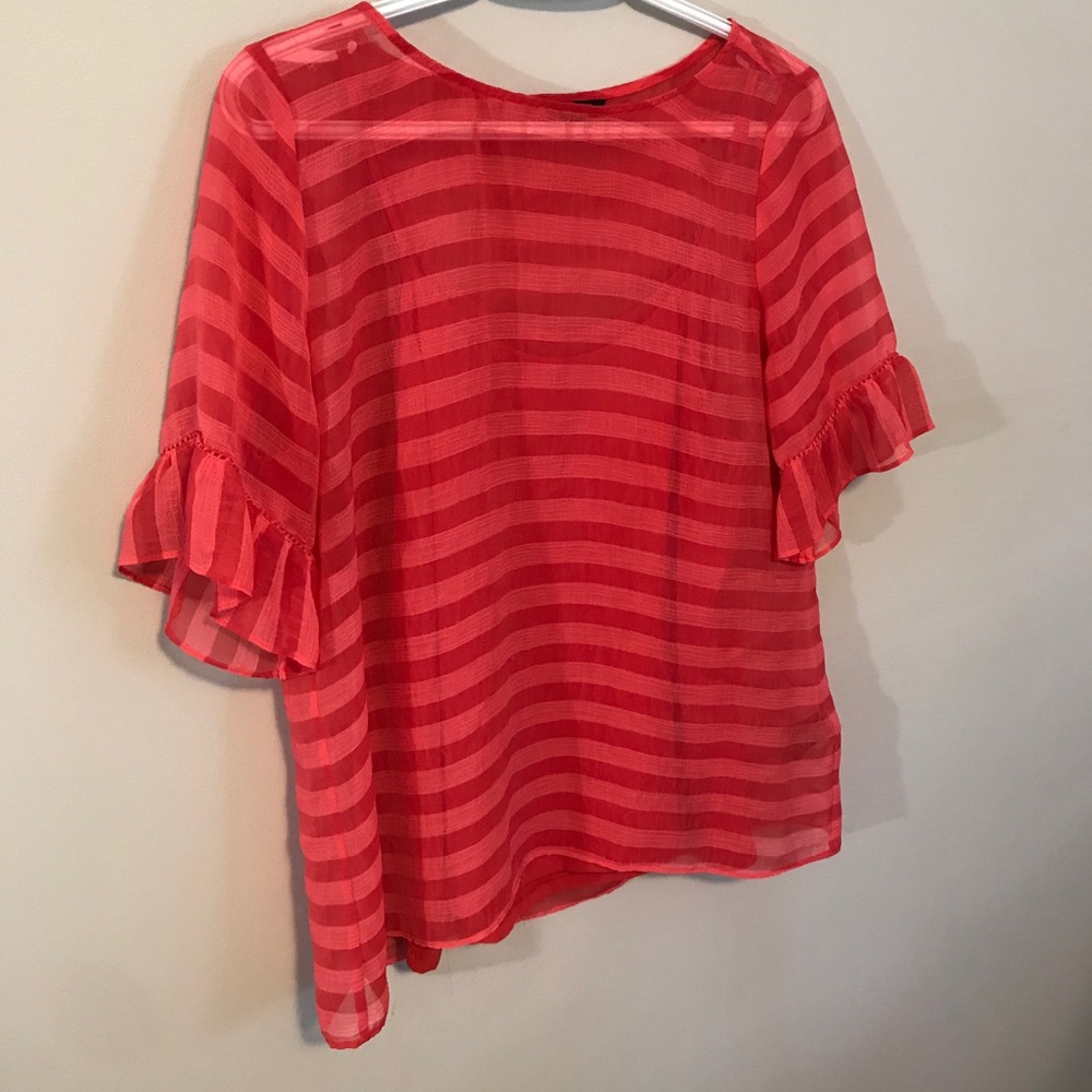 RW&CO ruffle blouse with cami